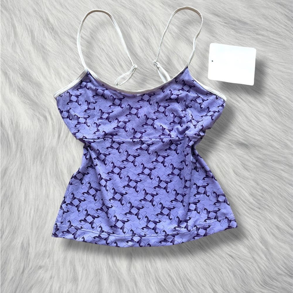 2000s Baby phat purple mesh cami top Sz M